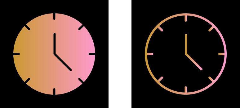 icono de vector de reloj