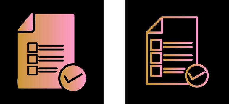 Valid Document Vector Icon