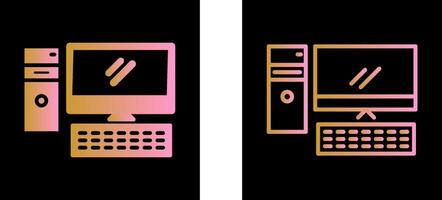 icono de vector de computadora