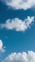 Vertical Video of Clouds Movement Timelapse