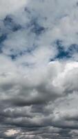 Vertical Video of Clouds Movement Timelapse