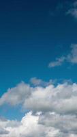 Vertical Video of Clouds Movement Timelapse