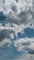 Vertical Video of Clouds Movement Timelapse