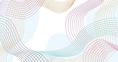 abstract wavy lines vector