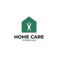 Homecare logo design for charity illustration idea vector