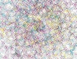 a colorful halftone pattern with dots, a colorful CMYK pattern of dots on a white background, a colorful CMYK background with a lot of dots and dots, vector