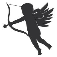 Illustration of Cupid with a Bow. Suitable for content on Valentine's Day. vector