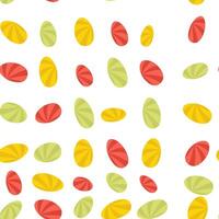 Seamless Easter egg pattern. colored eggs. eggs with ornaments. Happy Easter, colorful eggs vector