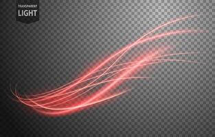 Abstract Red Wave of Light with A Background, Isolated and Easy to Edit, Vector Illustration