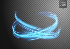 Abstract Blue Twist of Light with A Background, Isolated and Easy to Edit, Vector Illustration