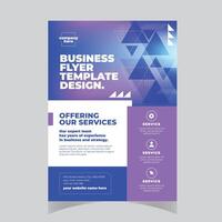 Business brochure design template. Vector flyer layout, blur background with elements for magazine, cover, poster design. A4 size.