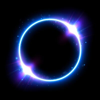 Round Blue Light Twisted, Suitable For Product Advertising, Product Design, and Other, Vector Illustration