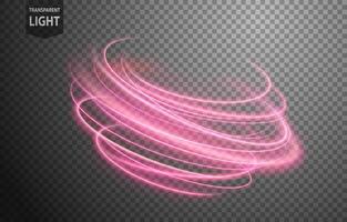 Abstract Pink Twist of Light with A Background, Isolated and Easy to Edit, Vector Illustration