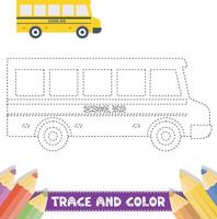 Hand-drawn trace and color for kids vector