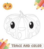 Hand-drawn trace and color for kids vector