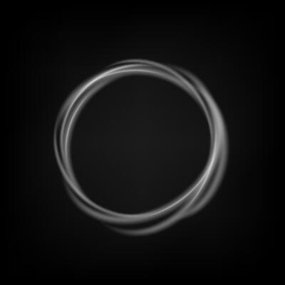 Round White Light Twisted, Suitable For Product Advertising, Product Design, and Other, Vector Illustration