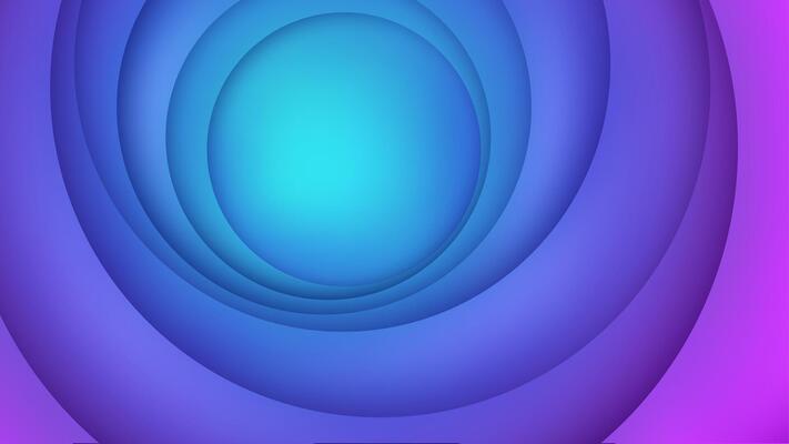 Abstract Circle Papercut Smooth Gradient Composition Background, Vector Illustration