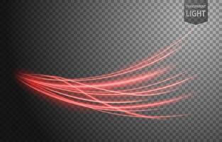 Abstract Red Wave of Light with A Background, Isolated and Easy to Edit, Vector Illustration