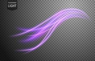 Abstract Violet Wave of Light with A Background, Isolated and Easy to Edit, Vector Illustration