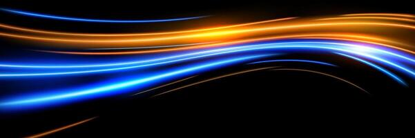 Abstract Light Speed Motion Effect, Vector Illustration