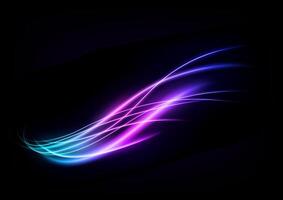 Abstract Multicolor Swirl Line of Light, Isolated and Easy to Edit, Vector Illustration