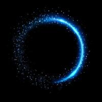 Abstract Fire Circle Light with A Background, Isolated and Easy to Edit, Vector Illustration