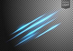 Abstract Blue Lines of Light with A Background, Isolated and Easy to Edit, Vector Illustration