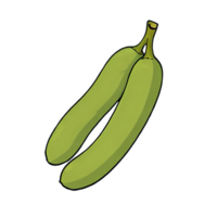 ai gerado edamame mão desenhado desenho animado estilo ilustração png