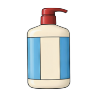 AI generated Conditioner Hand Drawn Cartoon Style Illustration png