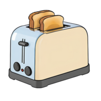 AI generated Toaster Hand Drawn Cartoon Style Illustration png