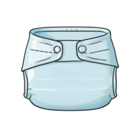 AI generated Diapers Hand Drawn Cartoon Style Illustration png