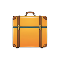 AI generated Luggage Hand Drawn Cartoon Style Illustration png