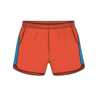 ai gegenereerd rennen shorts hand- getrokken tekenfilm stijl illustratie png