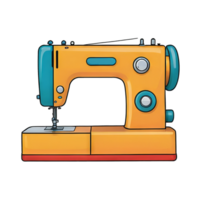 AI generated Sewing Machine Hand Drawn Cartoon Style Illustration png