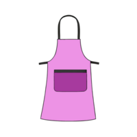 AI generated Apron Hand Drawn Cartoon Style Illustration png