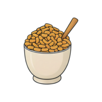 AI generated Cereal Hand Drawn Cartoon Style Illustration png