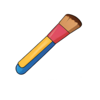 ai généré brosse main tiré dessin animé style illustration png