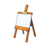 AI generated Easel Hand Drawn Cartoon Style Illustration png