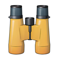 AI generated Binoculars Hand Drawn Cartoon Style Illustration png