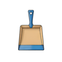 AI generated Dustpan Hand Drawn Cartoon Style Illustration png