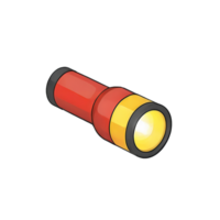 AI generated Flashlight Hand Drawn Cartoon Style Illustration png