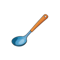 AI generated Ladle Hand Drawn Cartoon Style Illustration png