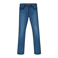 ai généré jeans main tiré dessin animé style illustration png