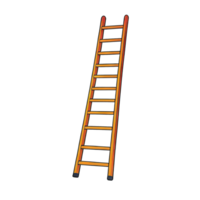 AI generated Ladder Hand Drawn Cartoon Style Illustration png