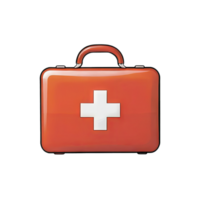 AI generated First Aid Kit Hand Drawn Cartoon Style Illustration png