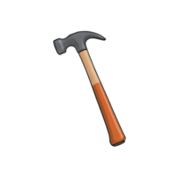 AI generated Hammer Hand Drawn Cartoon Style Illustration png