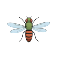 AI generated Fly Hand Drawn Cartoon Style Illustration png