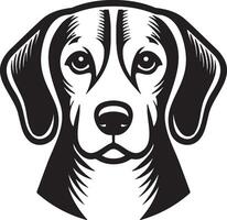 beagle perro ilustración. vector