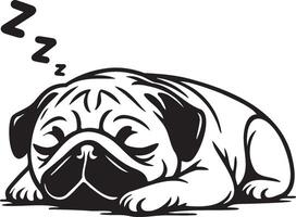 Pug Dog Illustration. vector