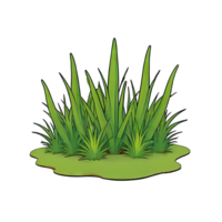 AI generated Grass Hand Drawn Cartoon Style Illustration png